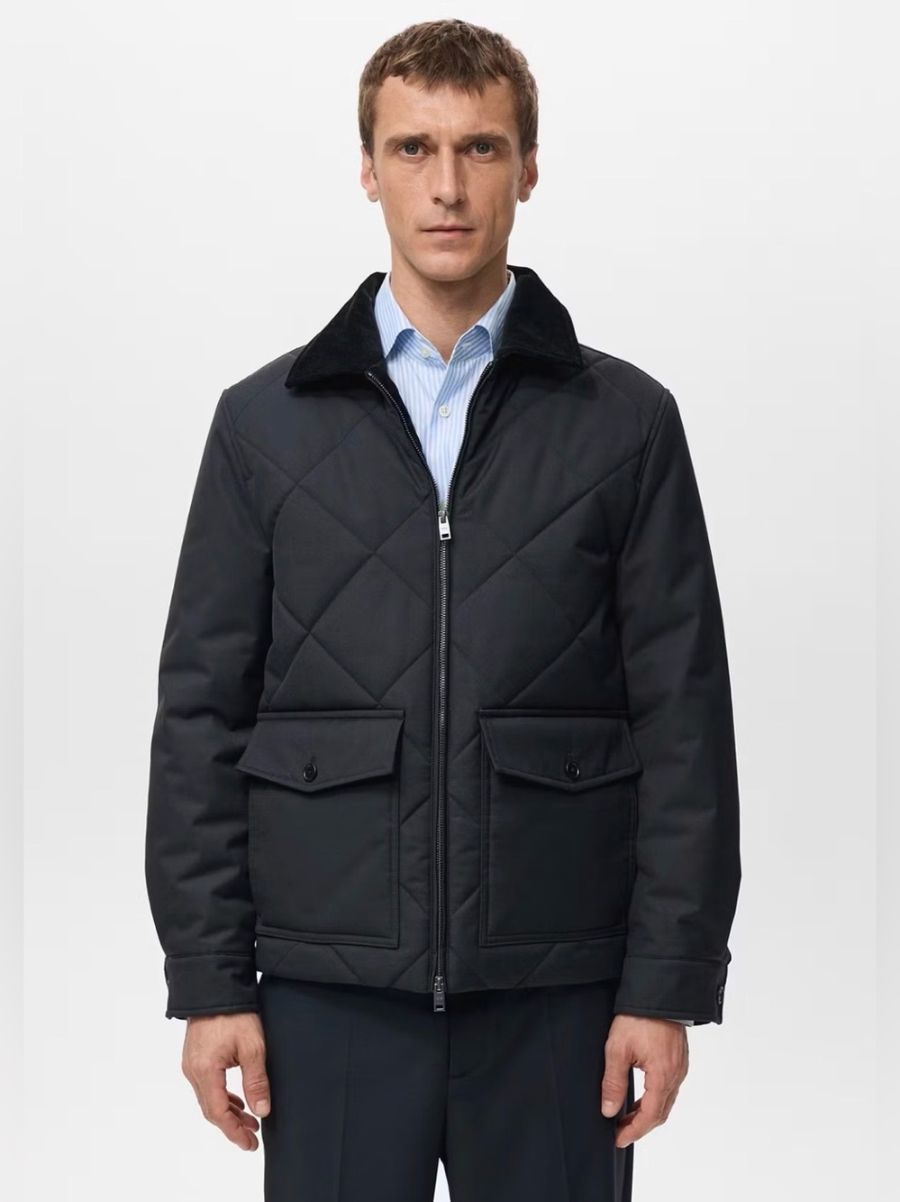 Mango Quilted Water Repellent Jacket
